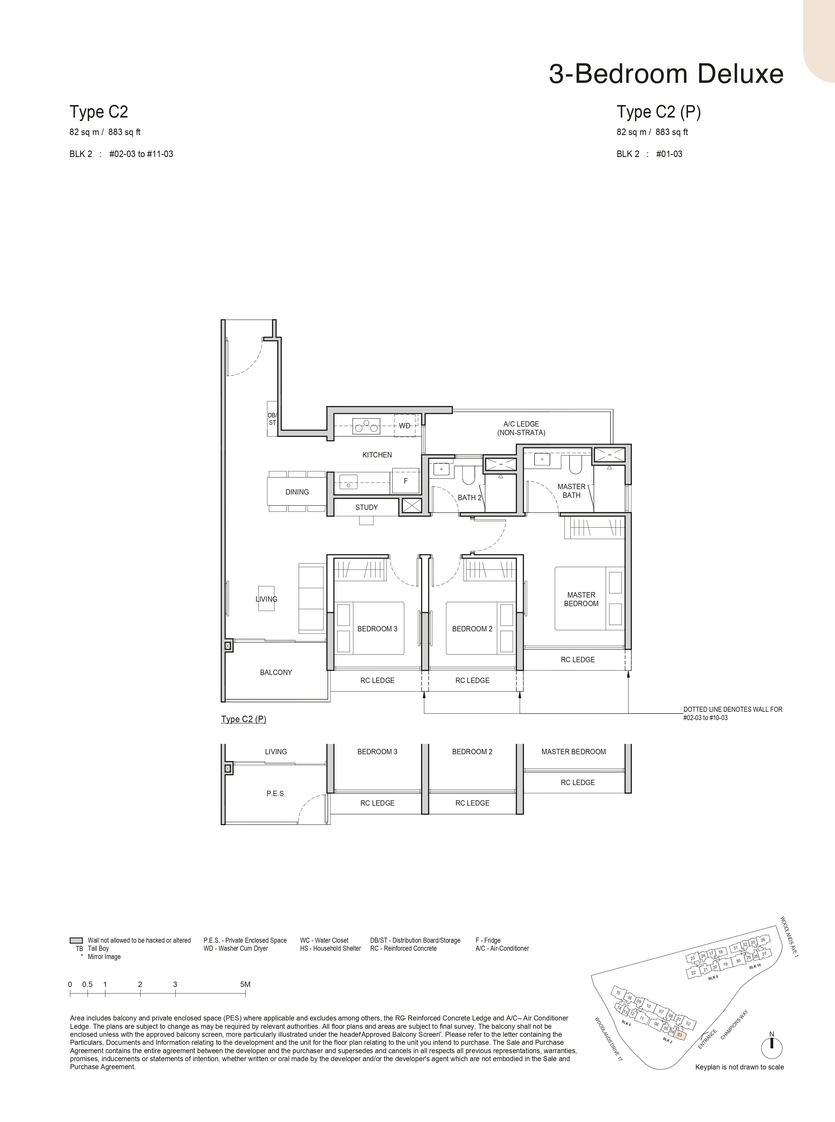 3-Bedroom Deluxe (Type C2)