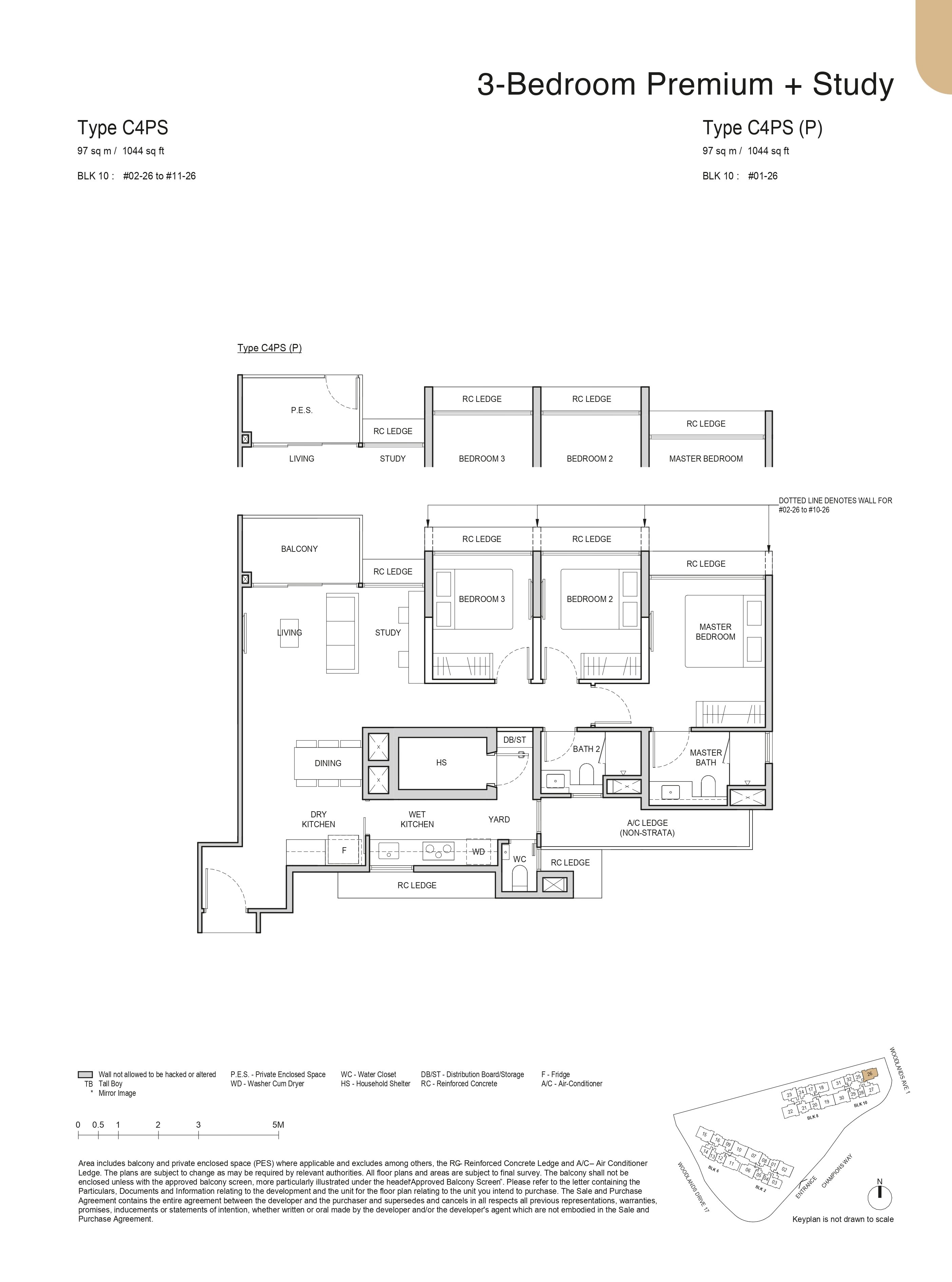 3-Bedroom Premium + Study (Type C4PS)