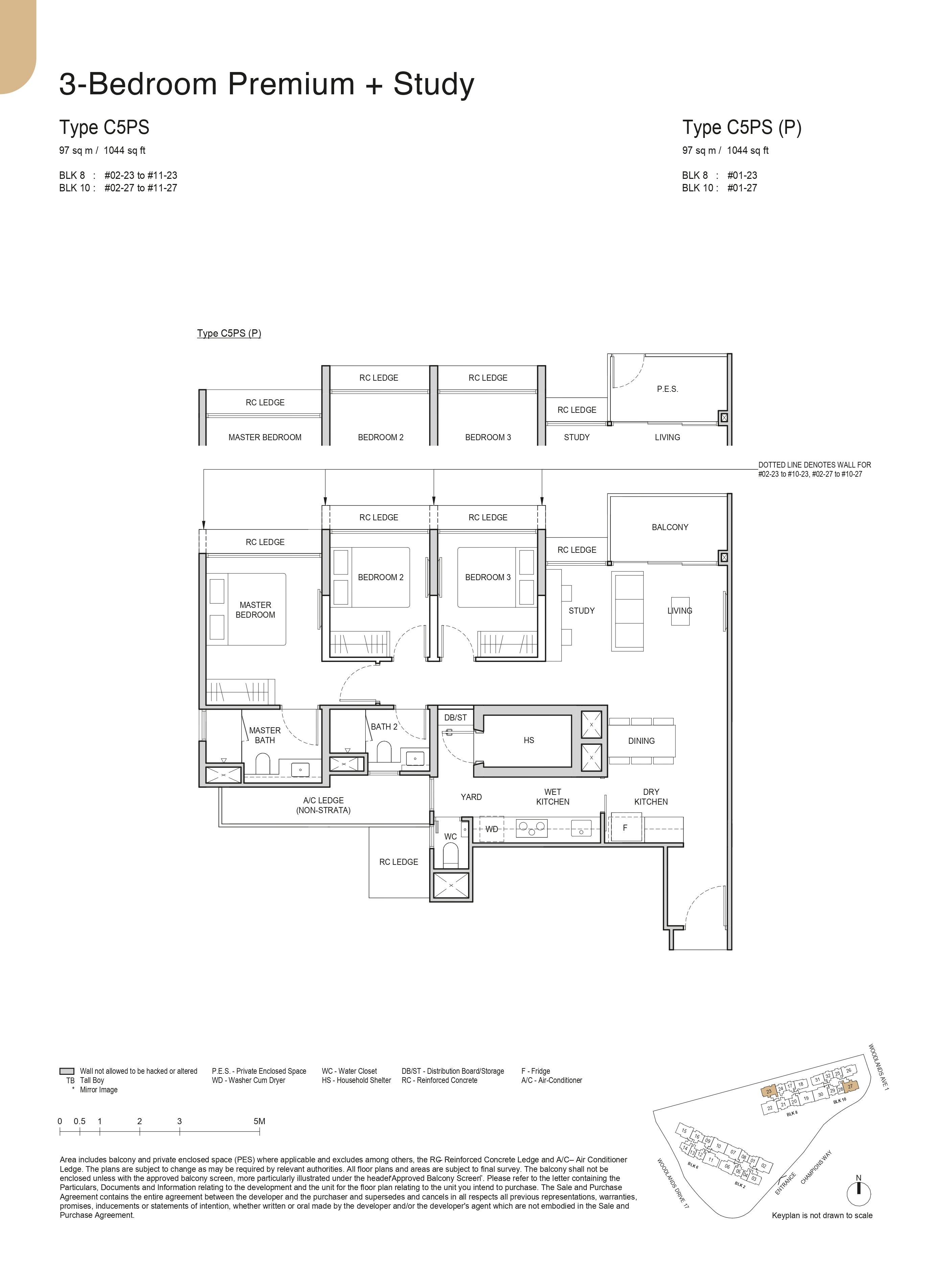 3-Bedroom Premium + Study (Type C5PS)